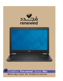 Renewed - Latitude E7270 (2016) Laptop With 12.5-Inch Display, Intel Core i5 Processor/6th Gen/8GB RAM/256GB SSD/Intel HD Graphics 520 Black English Black